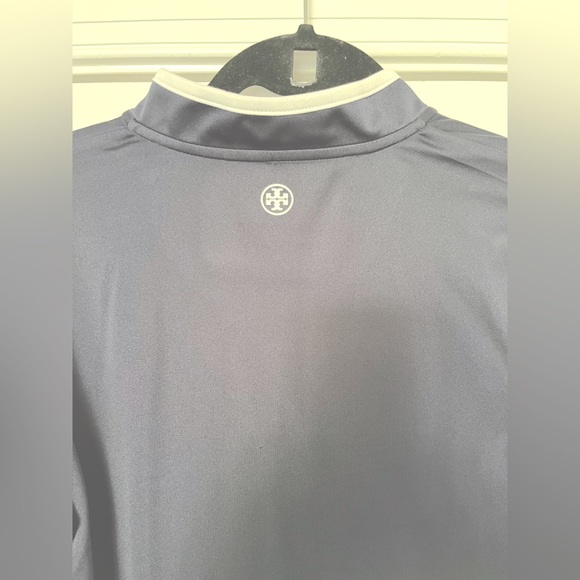Tory Sport HALF-ZIP PERFORMANCE PULLOVER Navy and White S/P - Picture 3 of 4